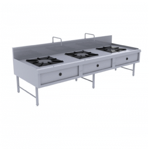 Bộ Bếp Á 3 họng kiềng vuông